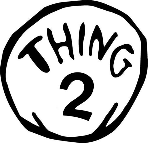 Thing 1 And Thing 2 Logo Printable